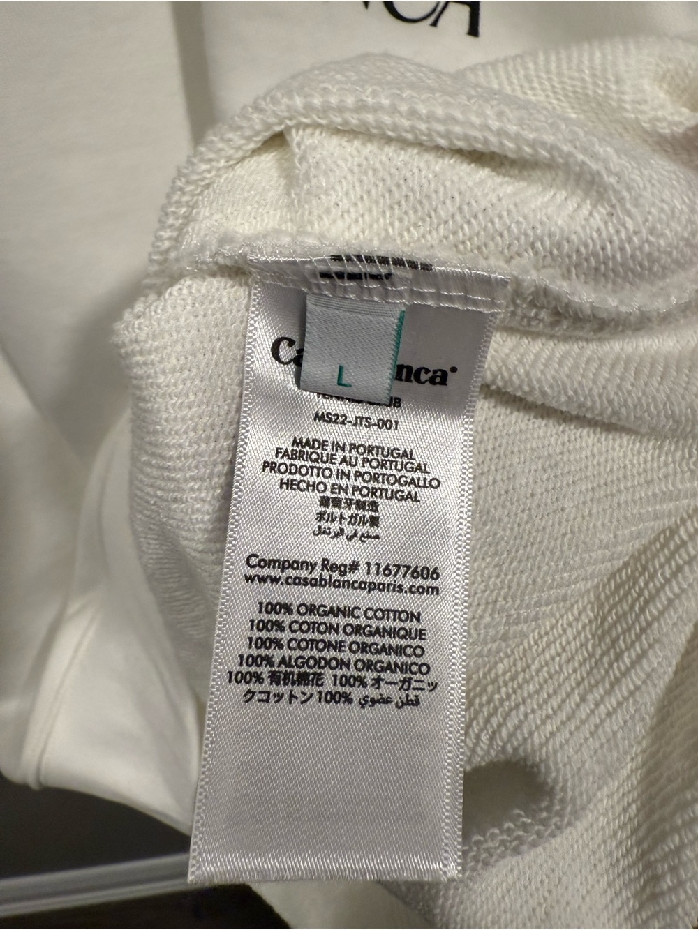 CasaBlanca White diamond Graphic Crewneck Sweater image 9